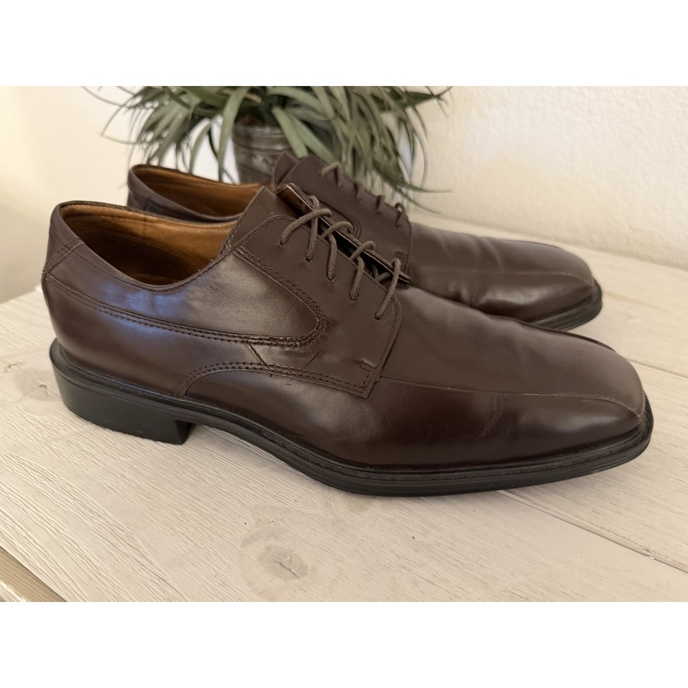 Rockport Men's Dress Shoes Size 10 Leather Brown Oxford Lace Up Loafers APM12084